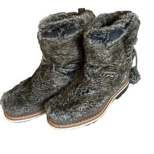 Sam Edelman Faux Fur Boots Sz-9